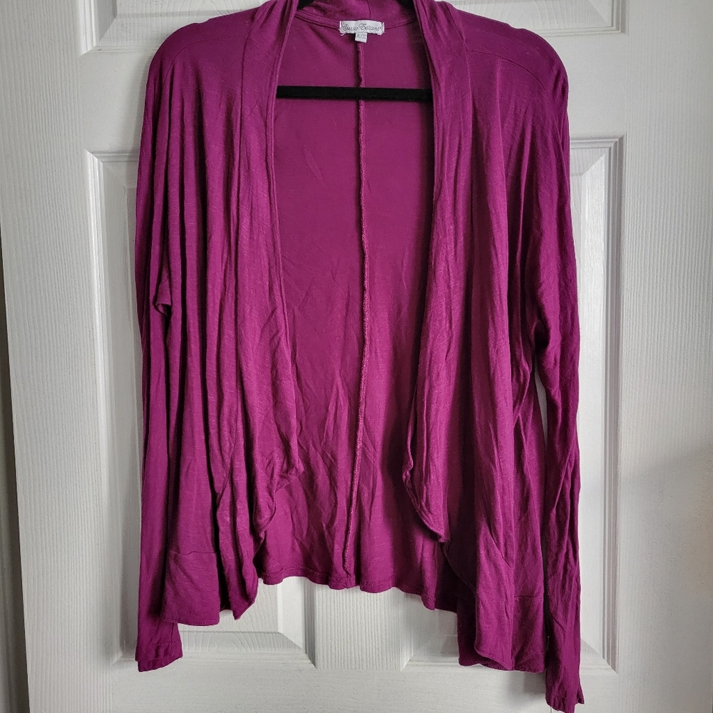 Long Sleeve Purple Cardigan